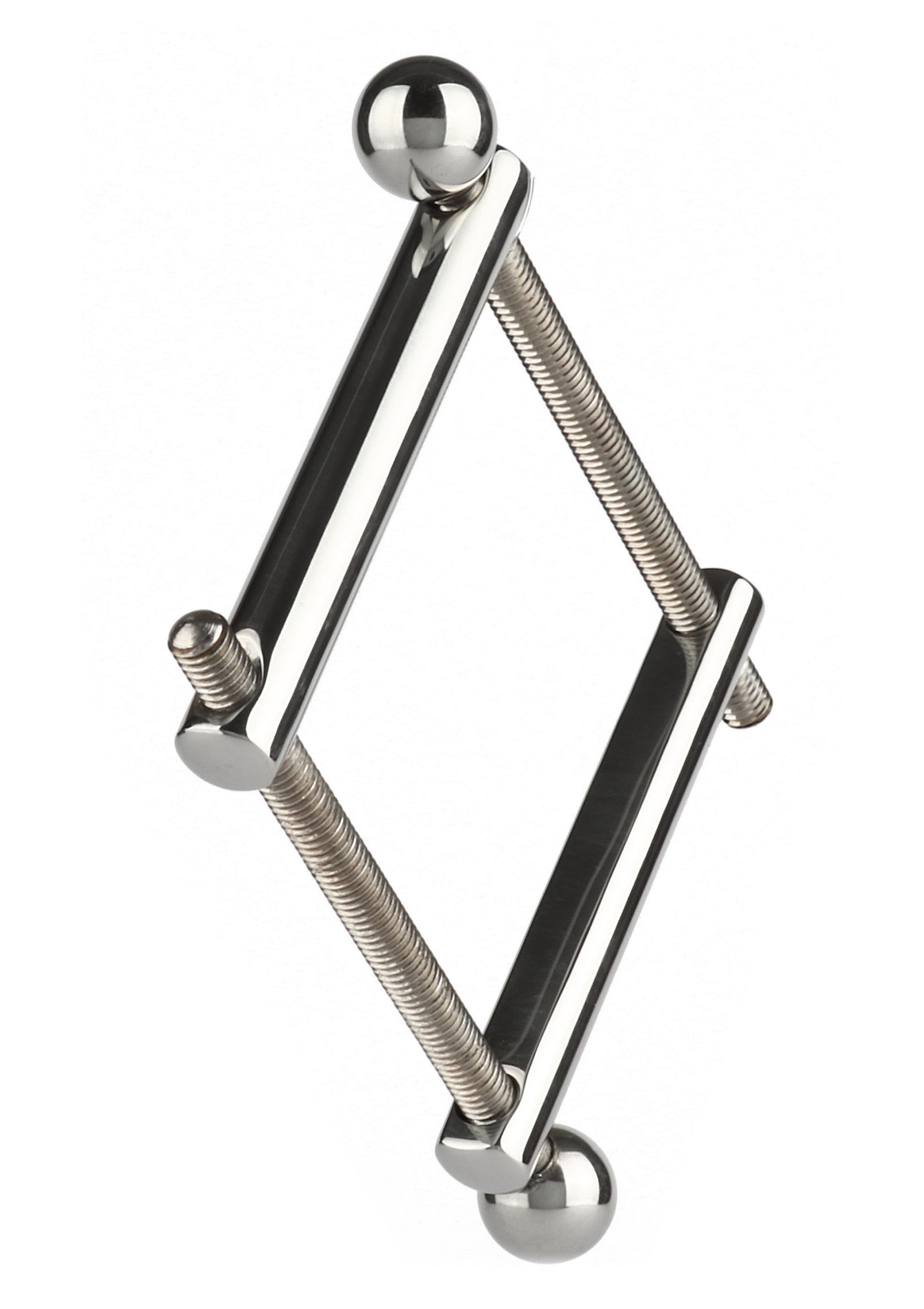 Pince à téton ajustable en acier inoxydable. Intensifiez votre plaisir avec cet accessoire de bondage. Serrage réglable pour un maximum de sensations.; Verstelbare tepelklem van roestvrij staal. Intensifieer je plezier met dit bondage-accessoire. Verstelbare spanning voor maximale sensaties.; Adjustable stainless steel nipple clamp. Intensify your pleasure with this bondage accessory. Adjustable tension for maximum sensations.