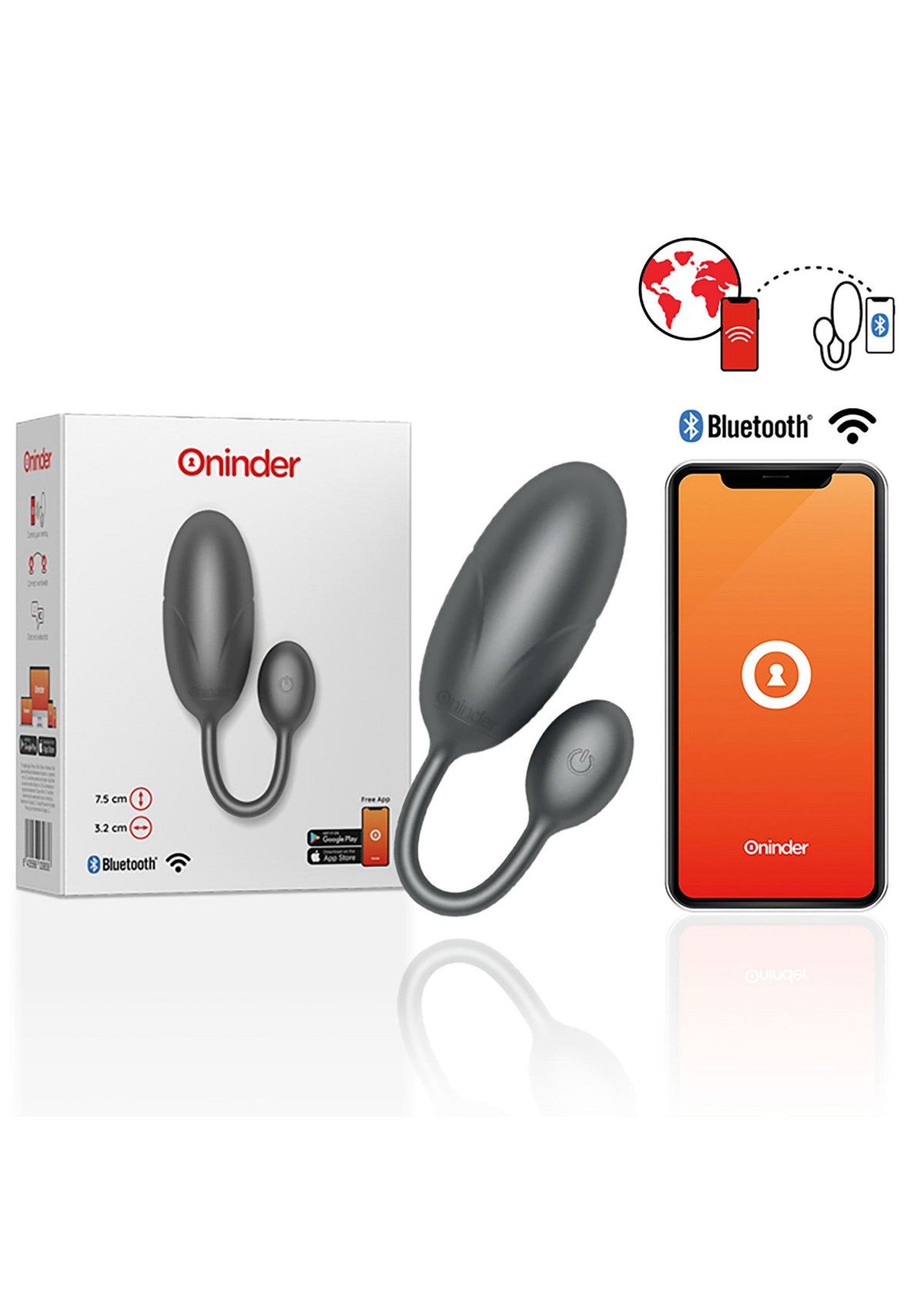 Oninder Tokyo Vibrating Egg + App