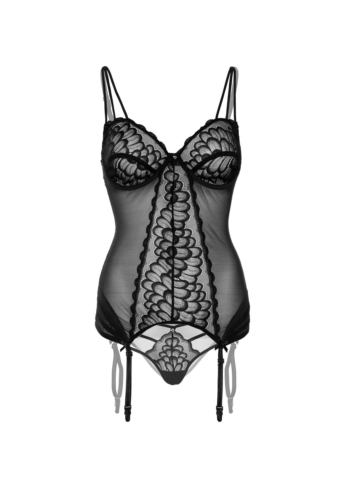 Daring Intimates Lace Cami Corset with string
