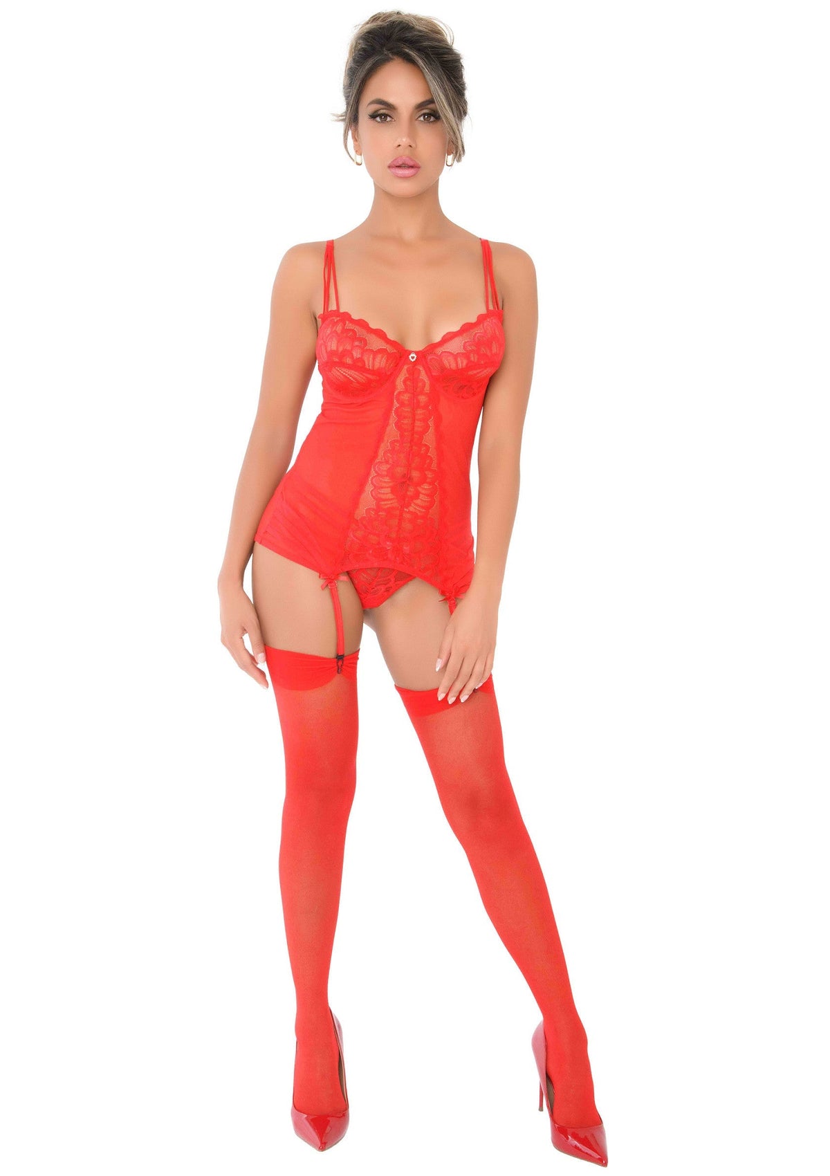 Daring Intimates Lace Cami Corset with string