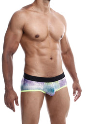 Boxer homme en maille respirante, design original. Confort et style garantis pour une allure moderne et audacieuse.; Heren boxer van ademend mesh, origineel ontwerp. Comfort en stijl gegarandeerd voor een moderne en gedurfde look.; Men's mesh boxer briefs with a unique design. Comfort and style guaranteed for a modern and bold look.