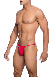 String rouge pour homme, idéal pour un look sexy et confortable. Matière respirante.; Rode heren string, perfect voor een sexy en comfortabele look. Ademende stof.; Red men's thong, perfect for a sexy and comfortable look. Breathable material.