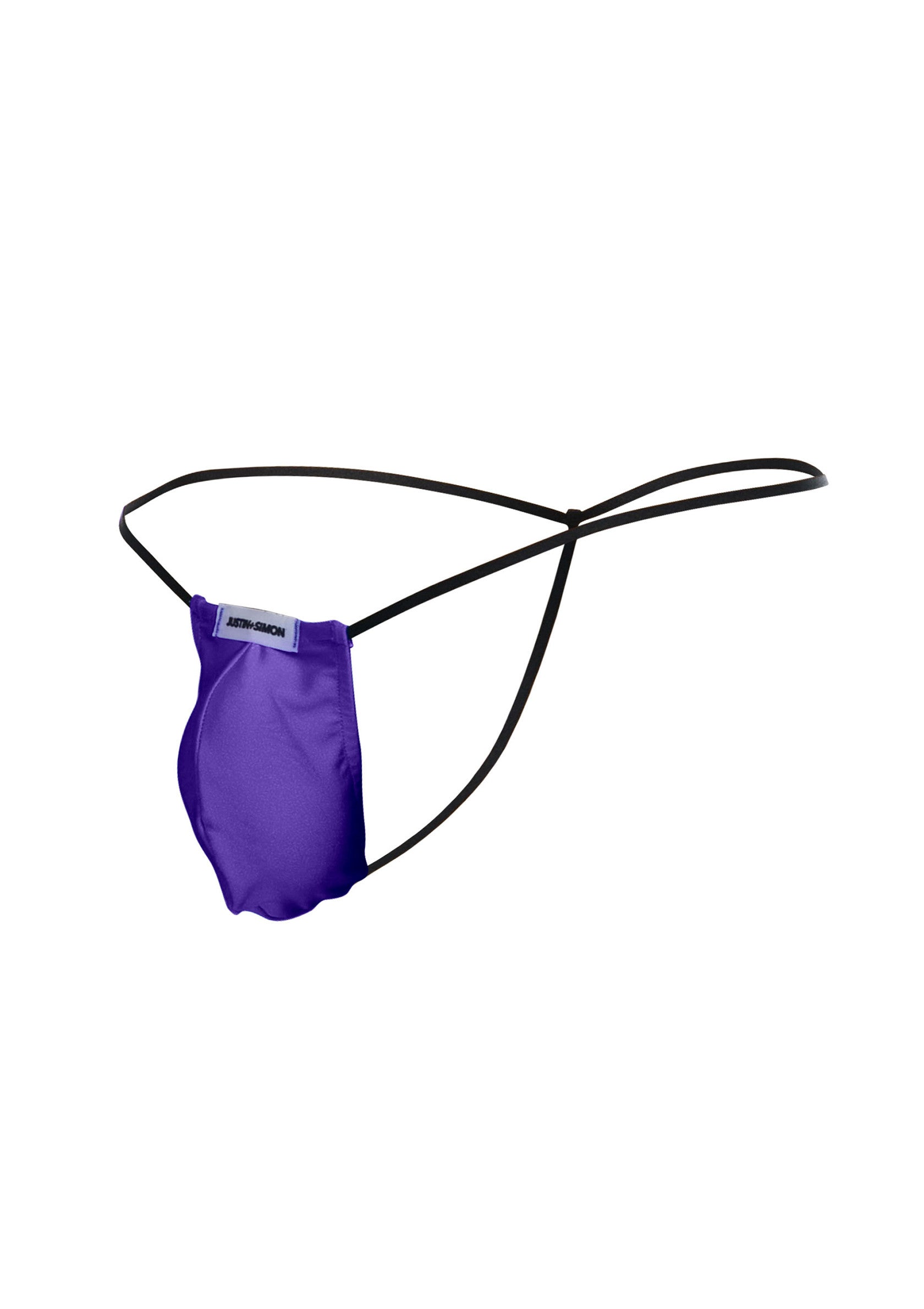 String violet minimaliste. Sous-vêtement sexy pour homme, confortable et élégant.; Paarse string minimalistisch. Sexy herenondergoed, comfortabel en stijlvol.; Purple minimalist thong. Sexy men's underwear, comfortable and stylish.
