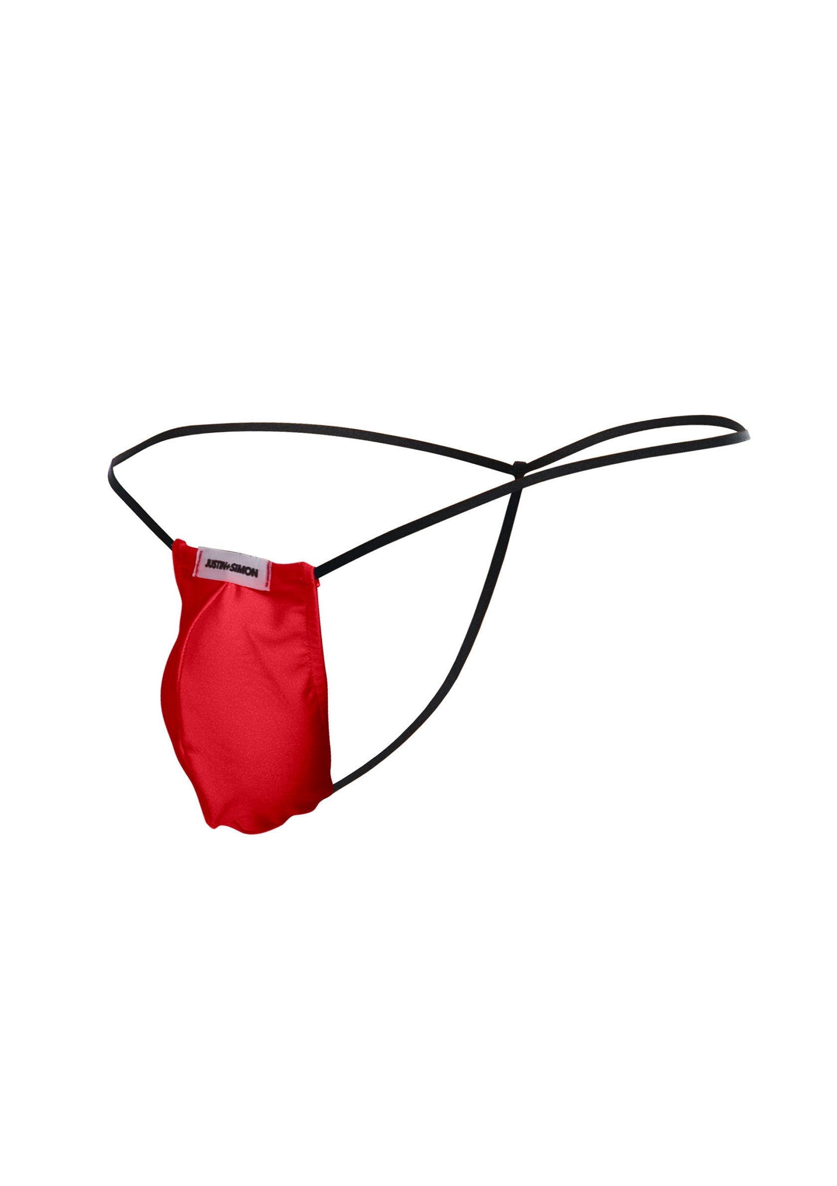 String rouge sexy pour hommes. Lingerie masculine audacieuse et confortable. Idéal pour les moments coquins.; Sexy rode string voor heren. Uitdagend en comfortabel herenondergoed. Perfect voor ondeugende momenten.; Sexy red men's thong. Daring and comfortable men's lingerie. Perfect for naughty moments.