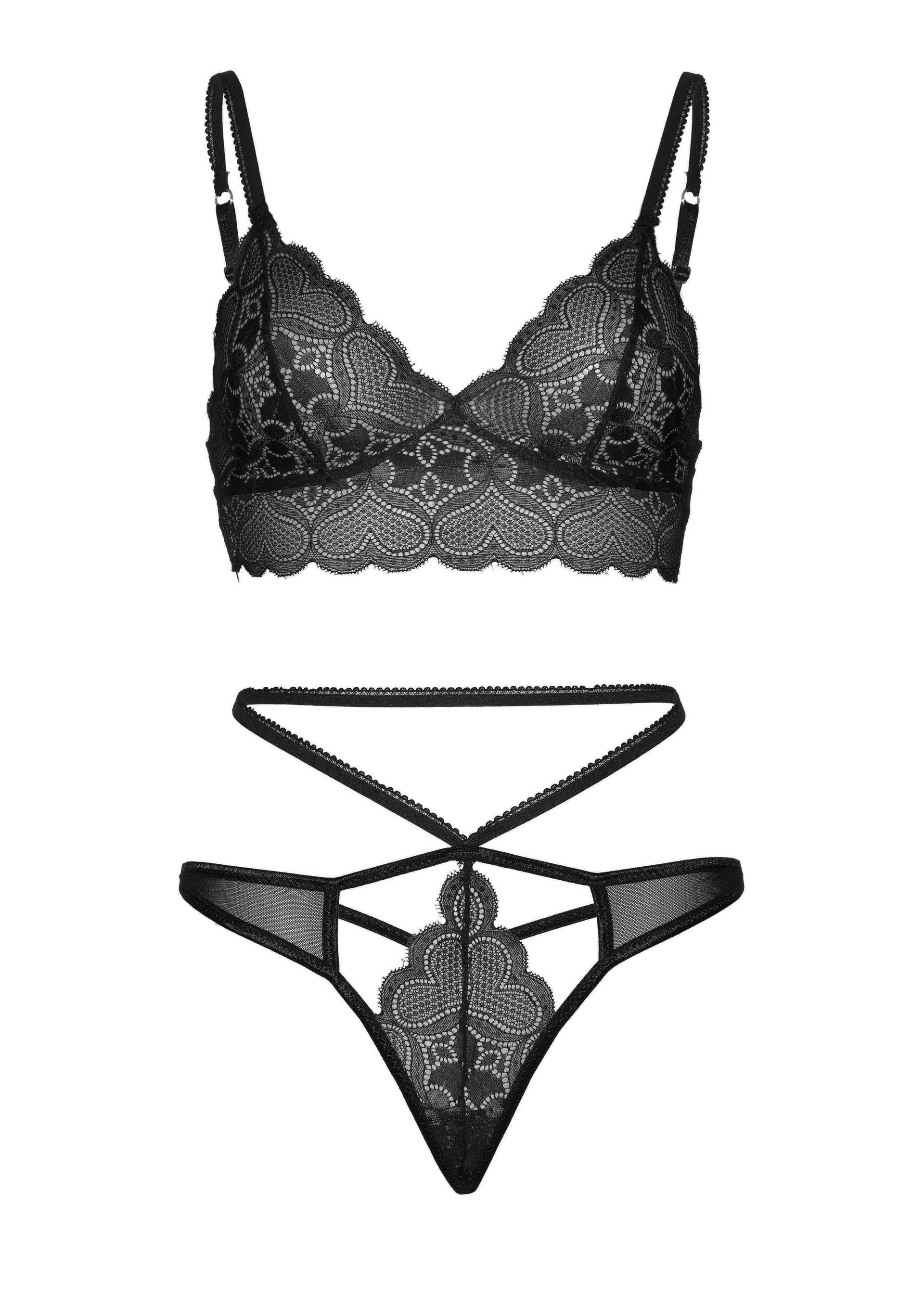 Leg Avenue Sweetheart Bralette and String