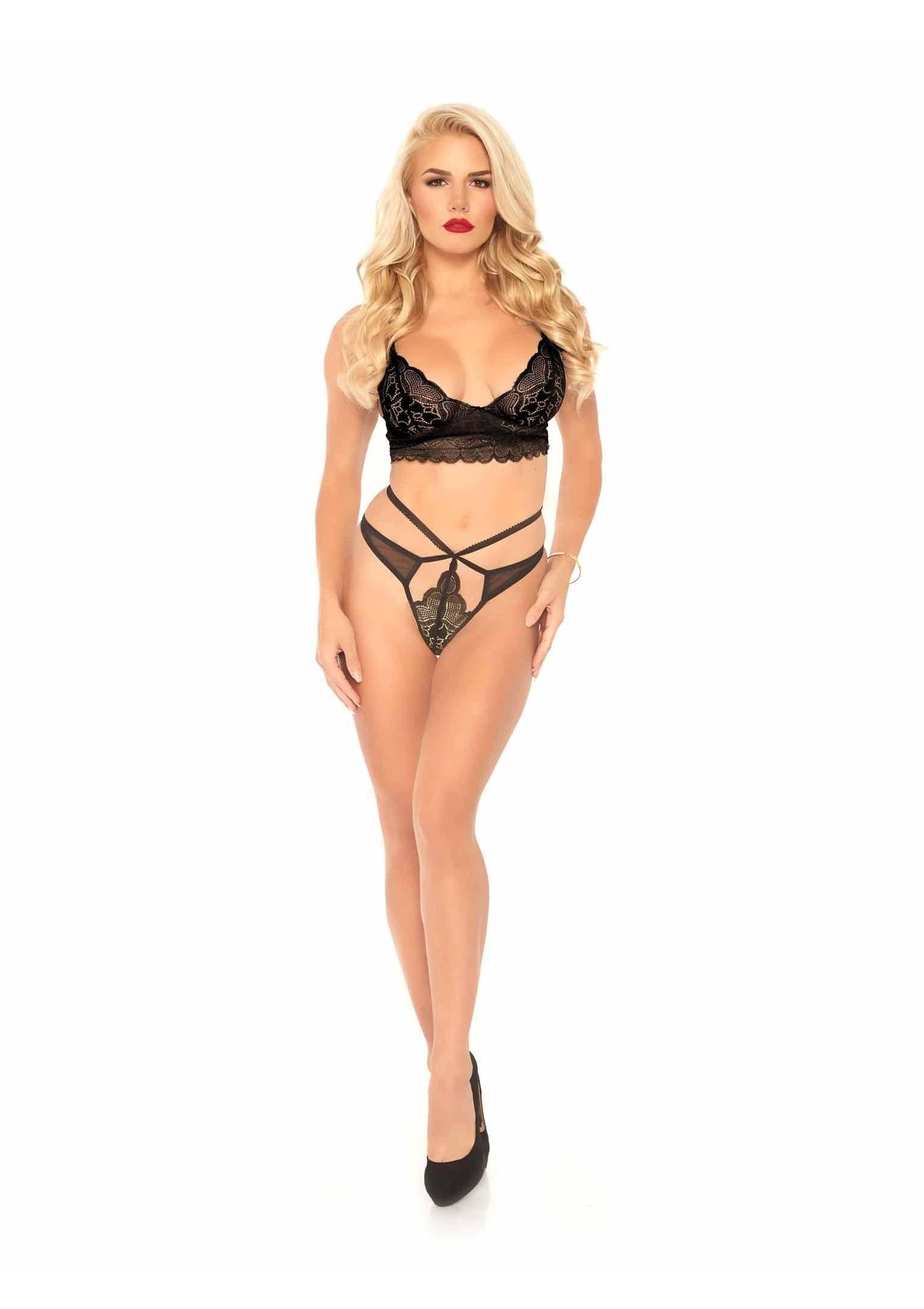 Leg Avenue Sweetheart Bralette and String