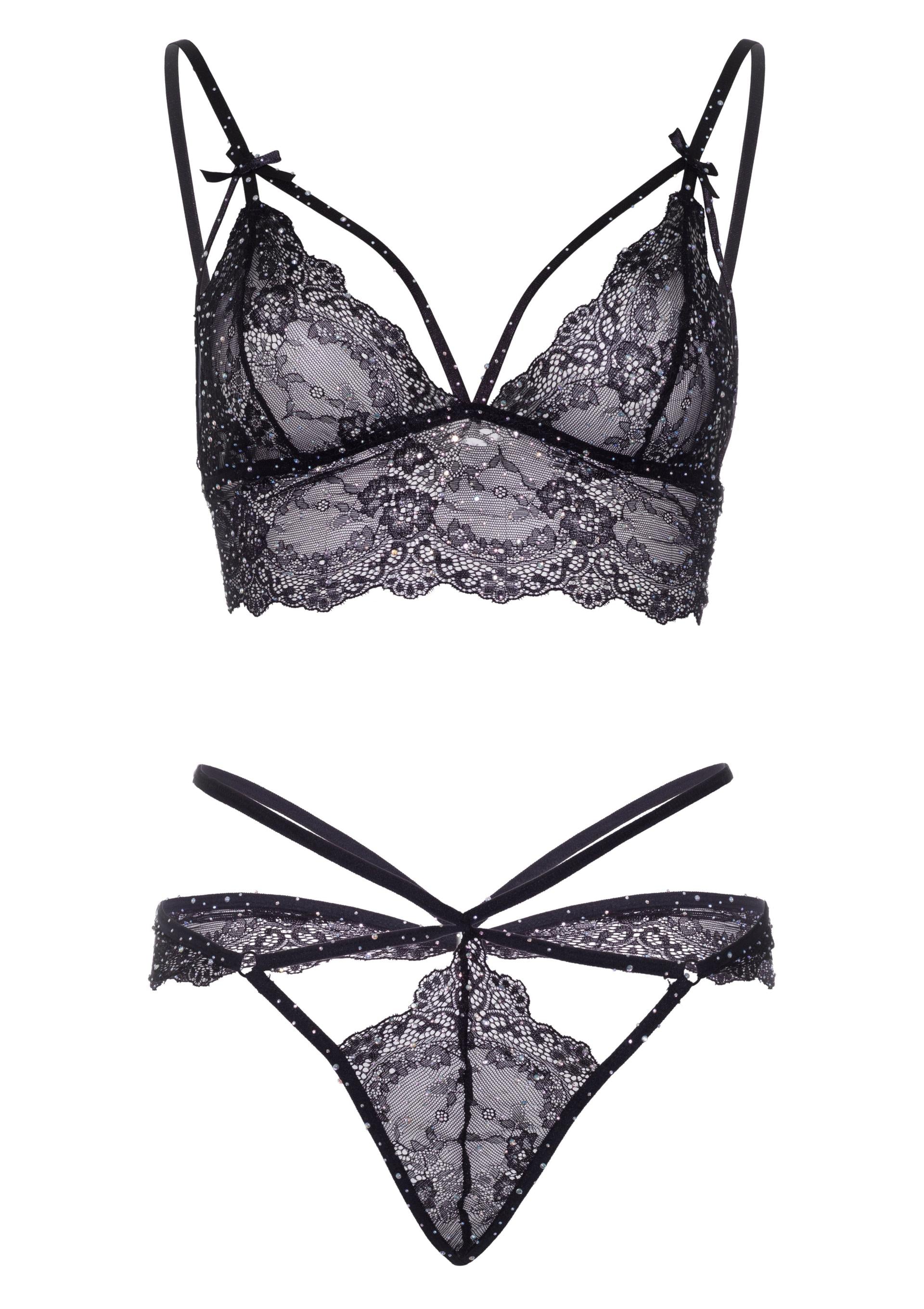 Leg Avenue Strappy Bralette and String