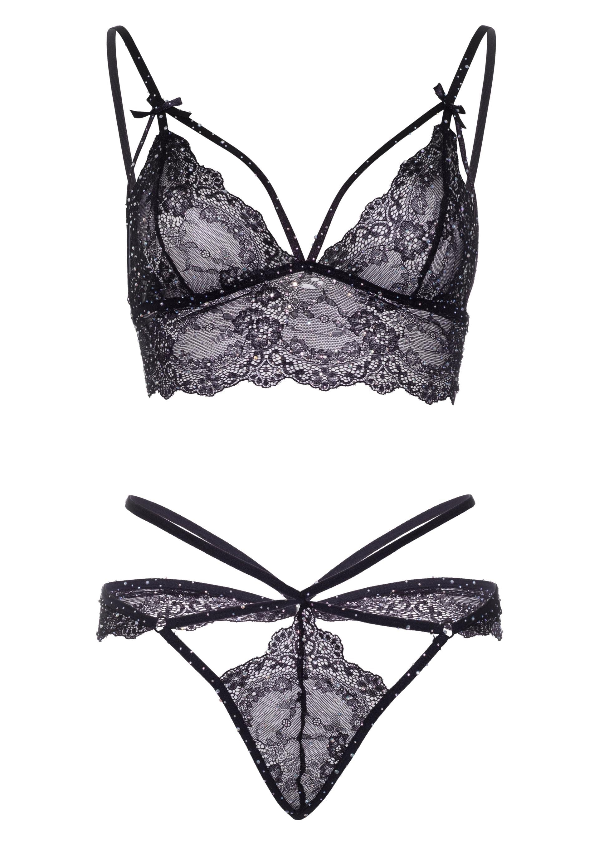 Leg Avenue Strappy Bralette and String