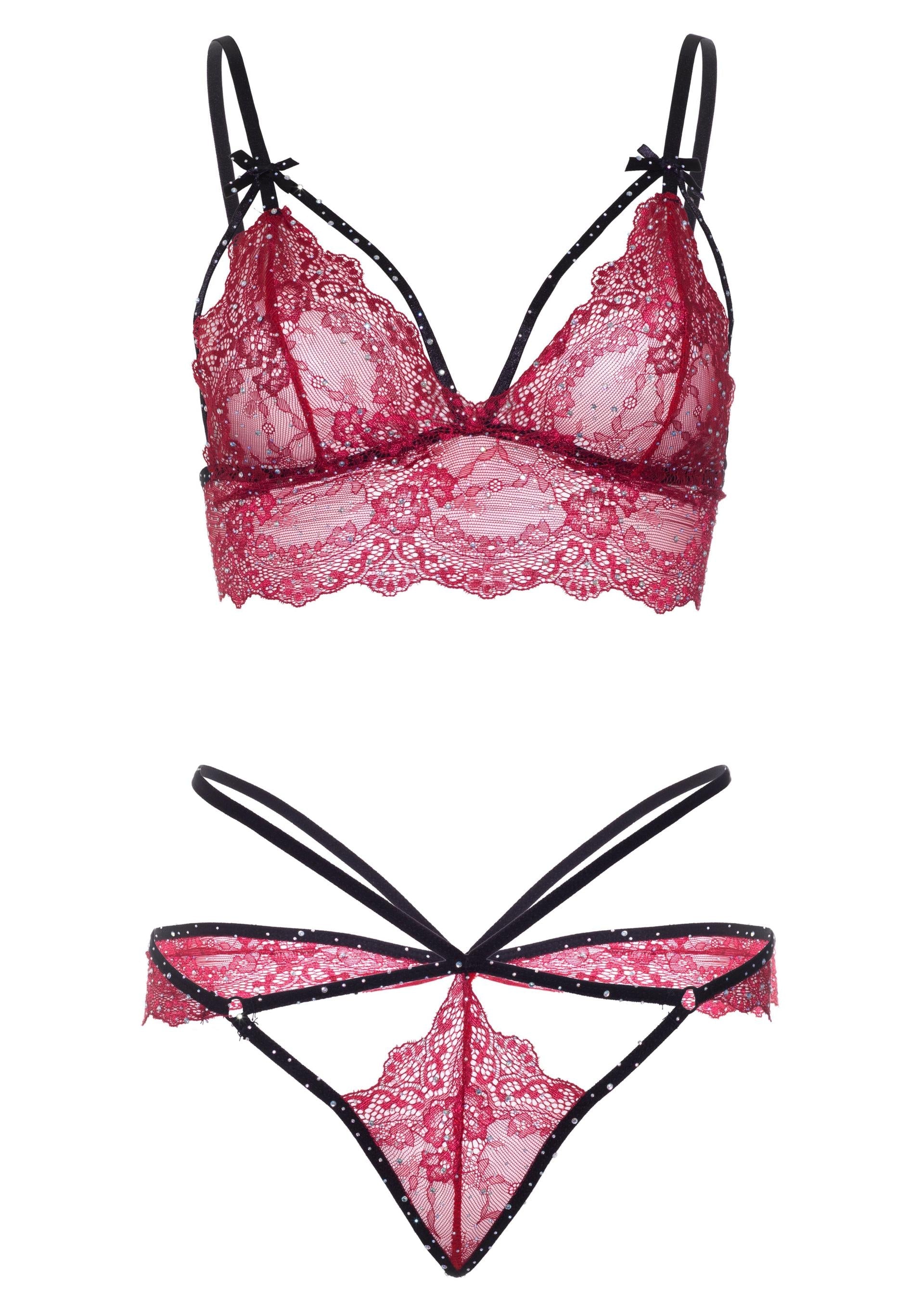 Leg Avenue Strappy Bralette and String