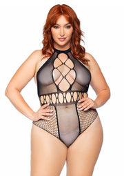 Leg Avenue Plus Seamless Halter Bodysuit