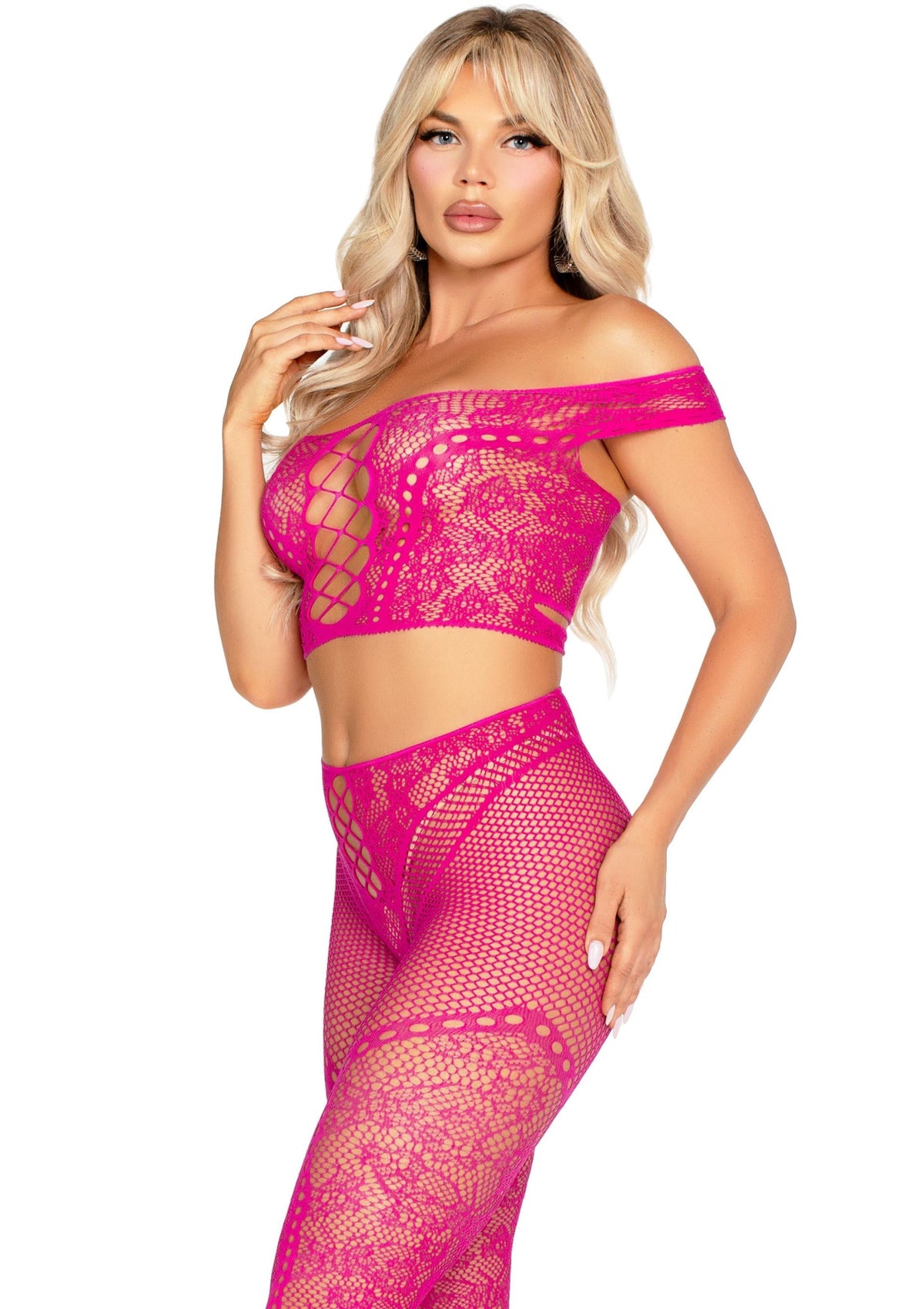 Leg Avenue Off Shoulder Crop Top and Legging