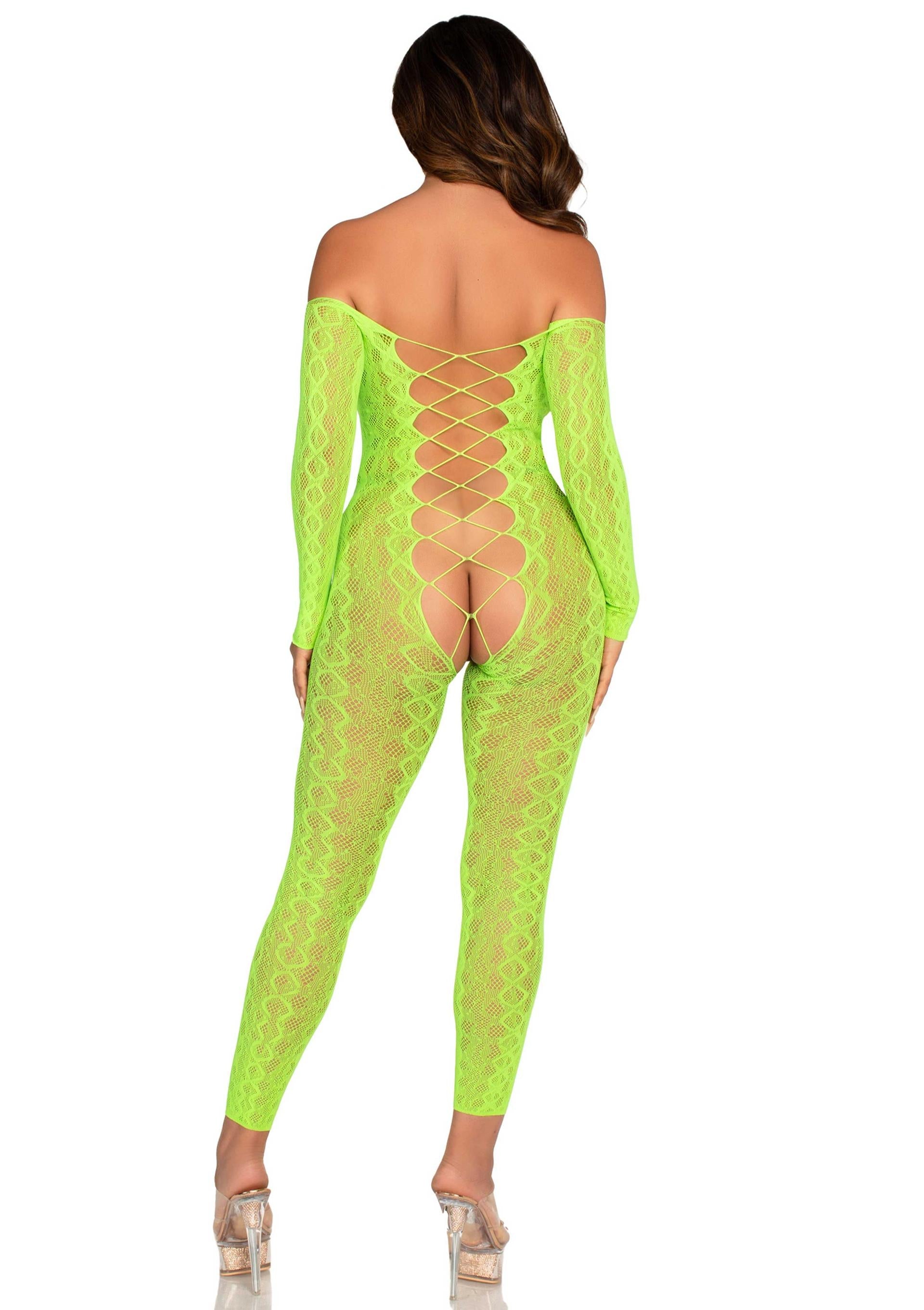 Leg Avenue Crotchless, Footless Lingerie Bodystocking