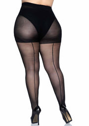 Leg Avenue Plus Backseam Pantyhose