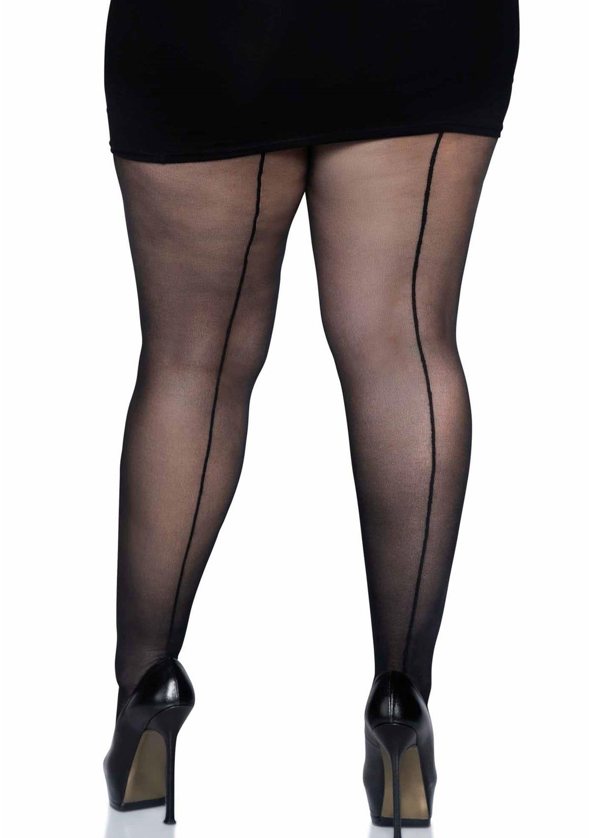 Leg Avenue Plus Backseam Pantyhose