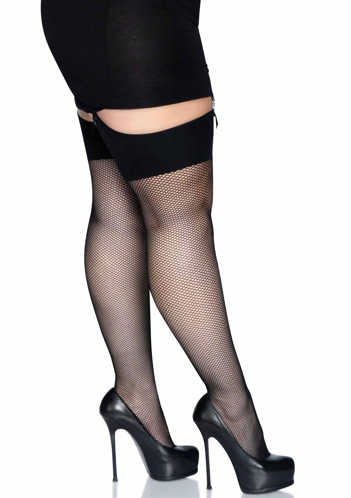 Leg Avenue Plus Elastane Fishnet Stockings