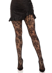 Leg Avenue Wild Rose Net Pantyhose