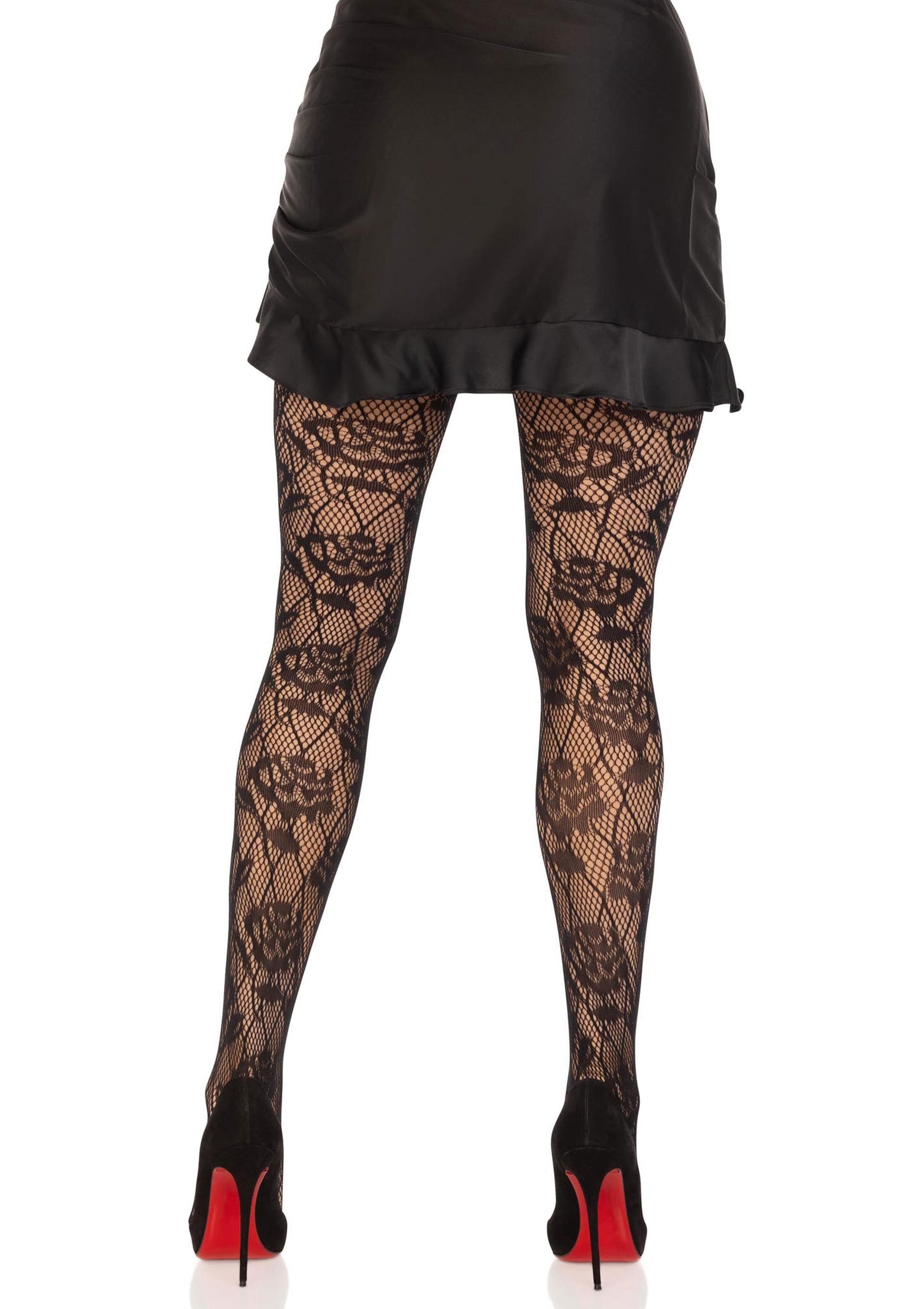 Leg Avenue Wild Rose Net Pantyhose
