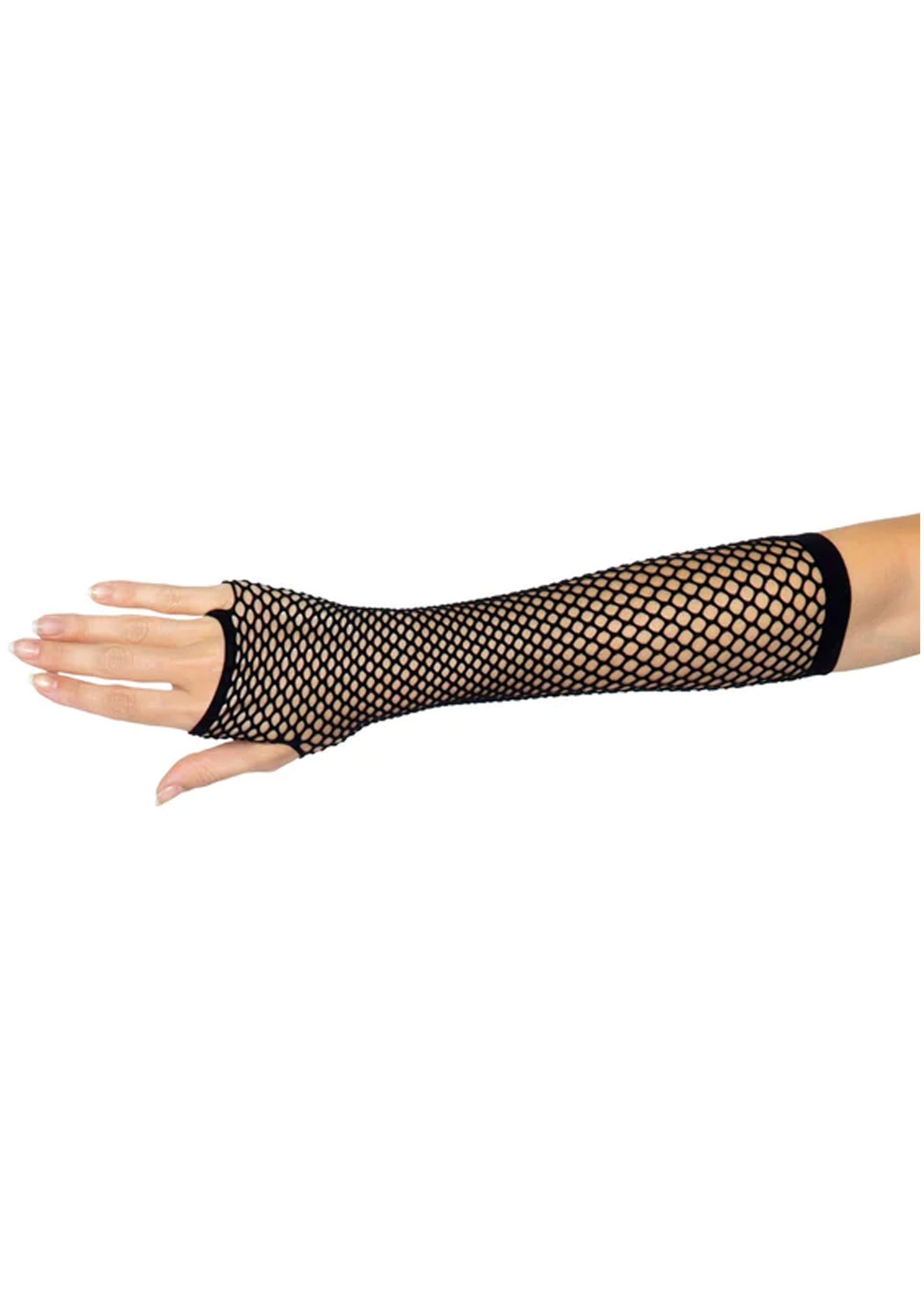 Leg Avenue Triangle Net Fingerless Gloves