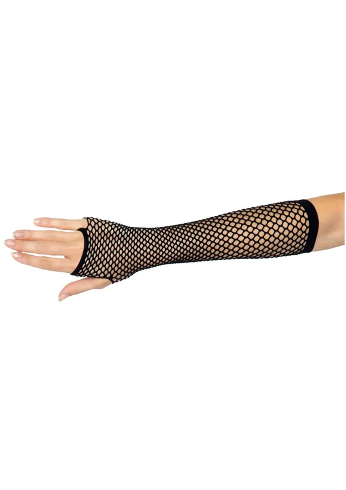 Leg Avenue Triangle Net Fingerless Gloves