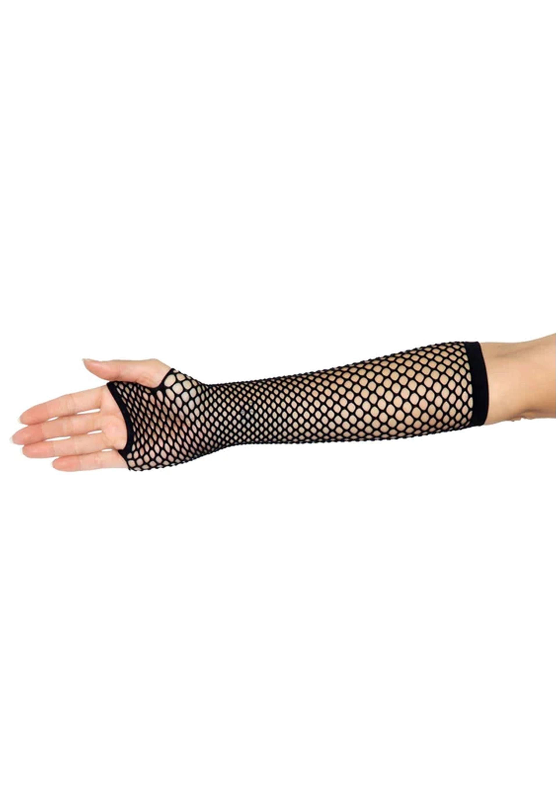 Leg Avenue Triangle Net Fingerless Gloves