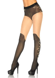 Leg Avenue Pantyhose with Over Knee Booth
