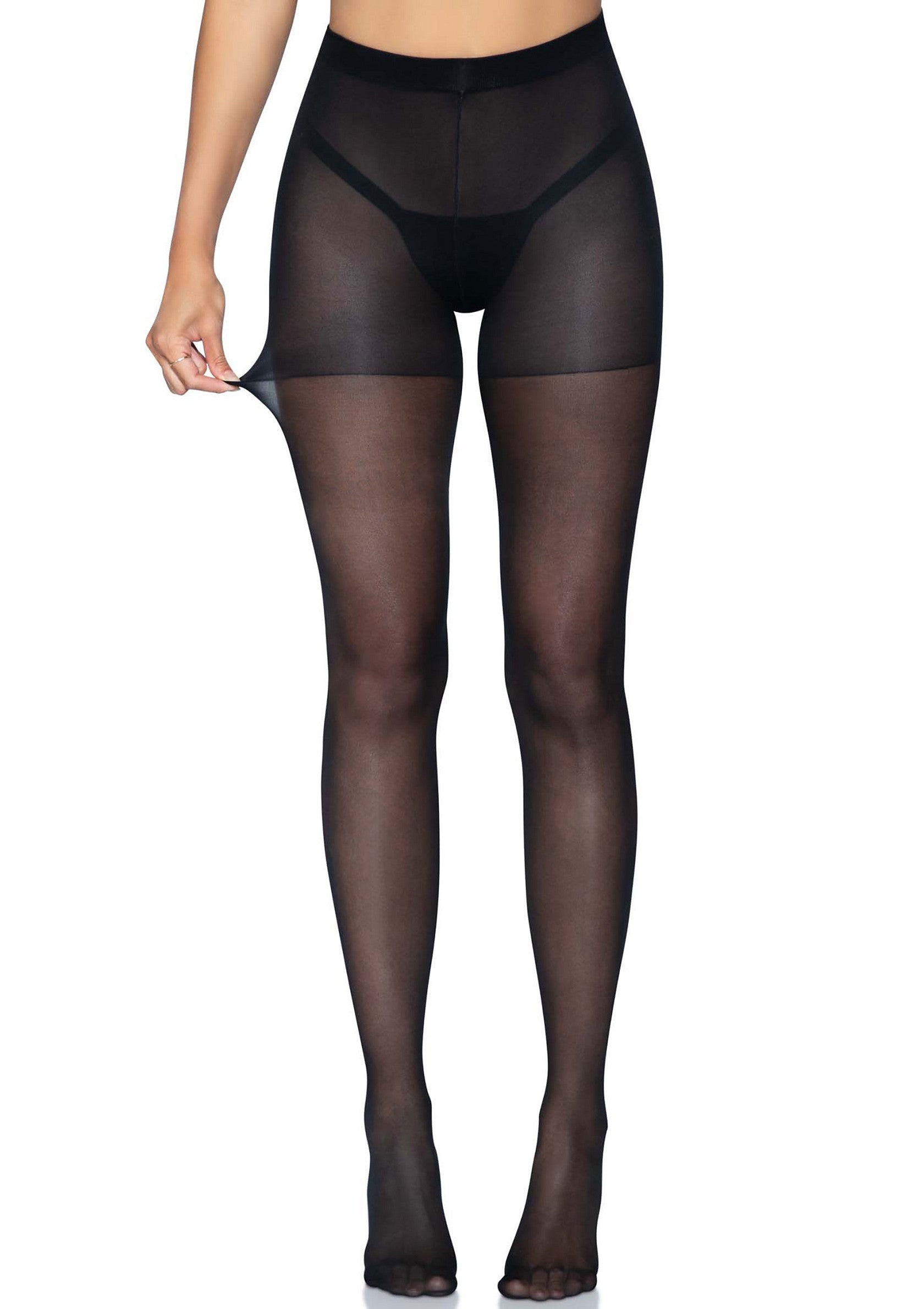 Leg Avenue Sheer Open Butt Crotchless Pantyhose