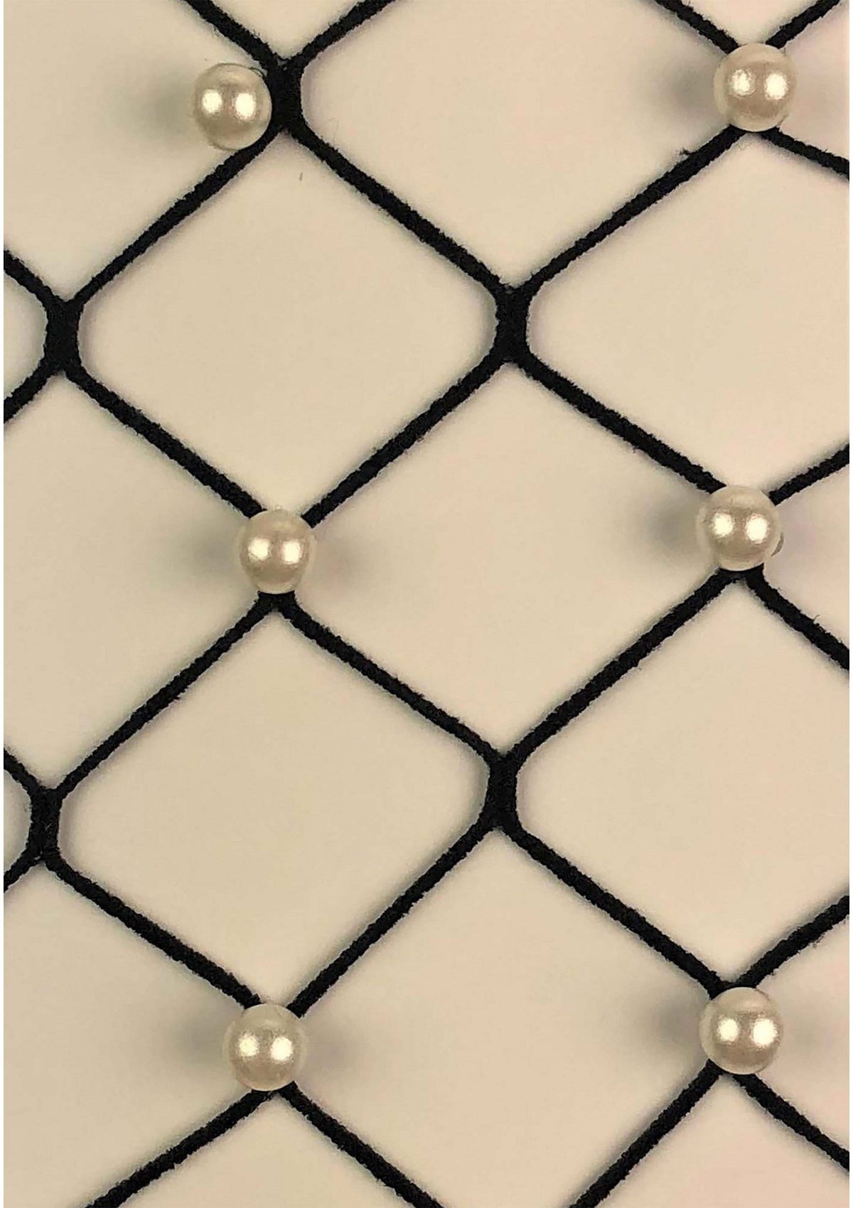 Leg Avenue Fence Net Tights with Faux Pearls
