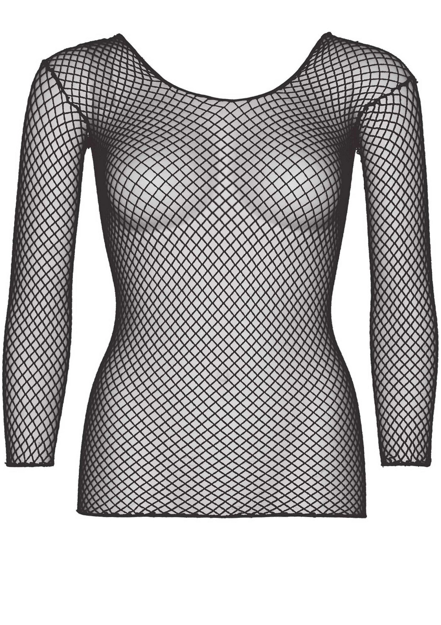 Leg Avenue Elastane Long Sleeved Fishnet Shirt