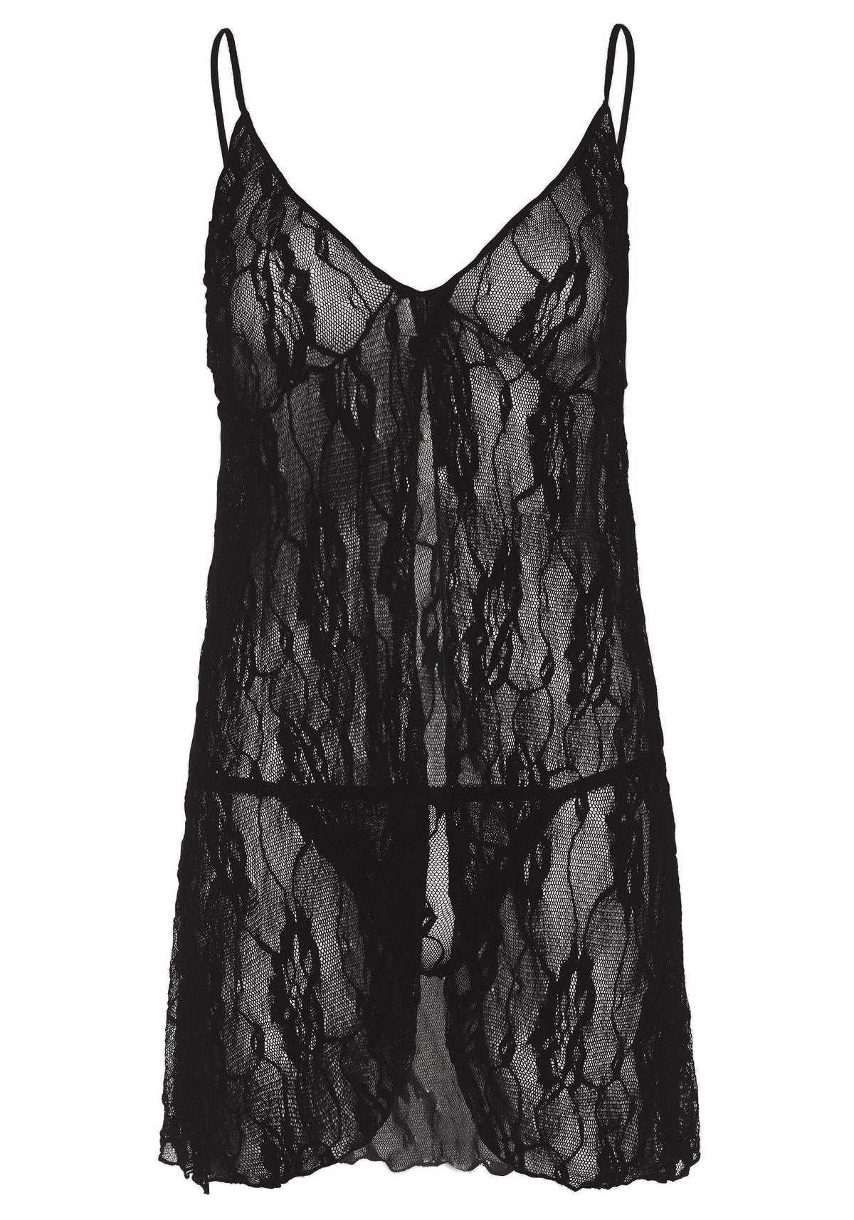 Leg Avenue Romantic Lace Babydoll with String