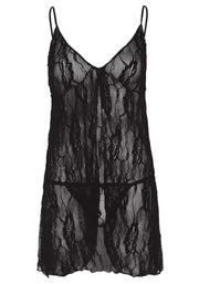 Leg Avenue Romantic Lace Babydoll with String