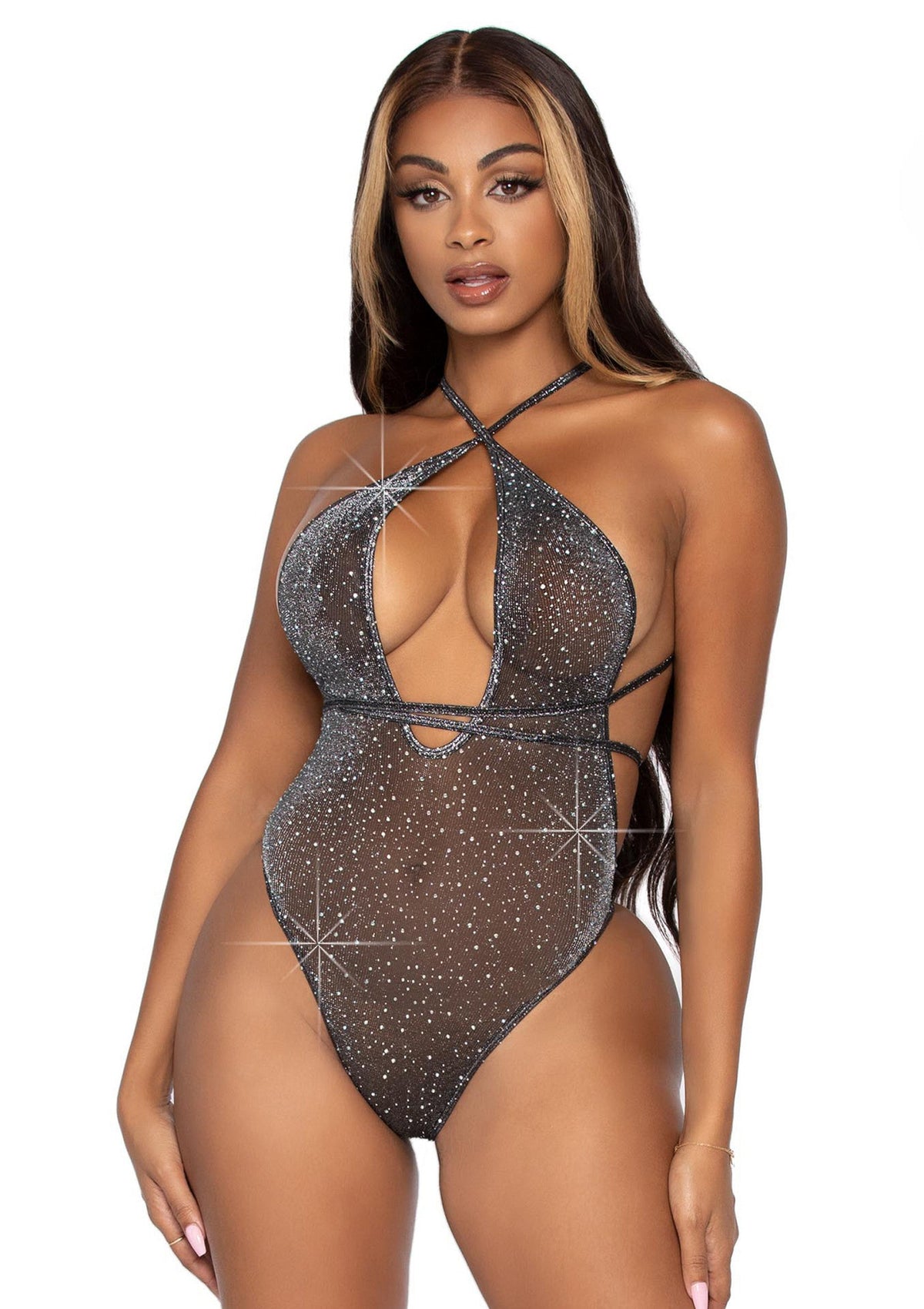 Leg Avenue Teddy With Wrap-Around Straps