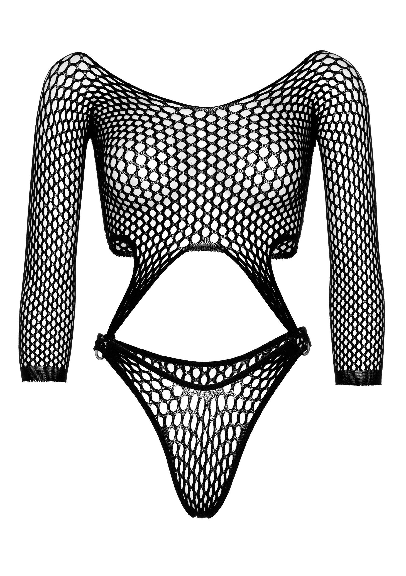 Leg Avenue Long Sleeve Bodysuit with Thong Back