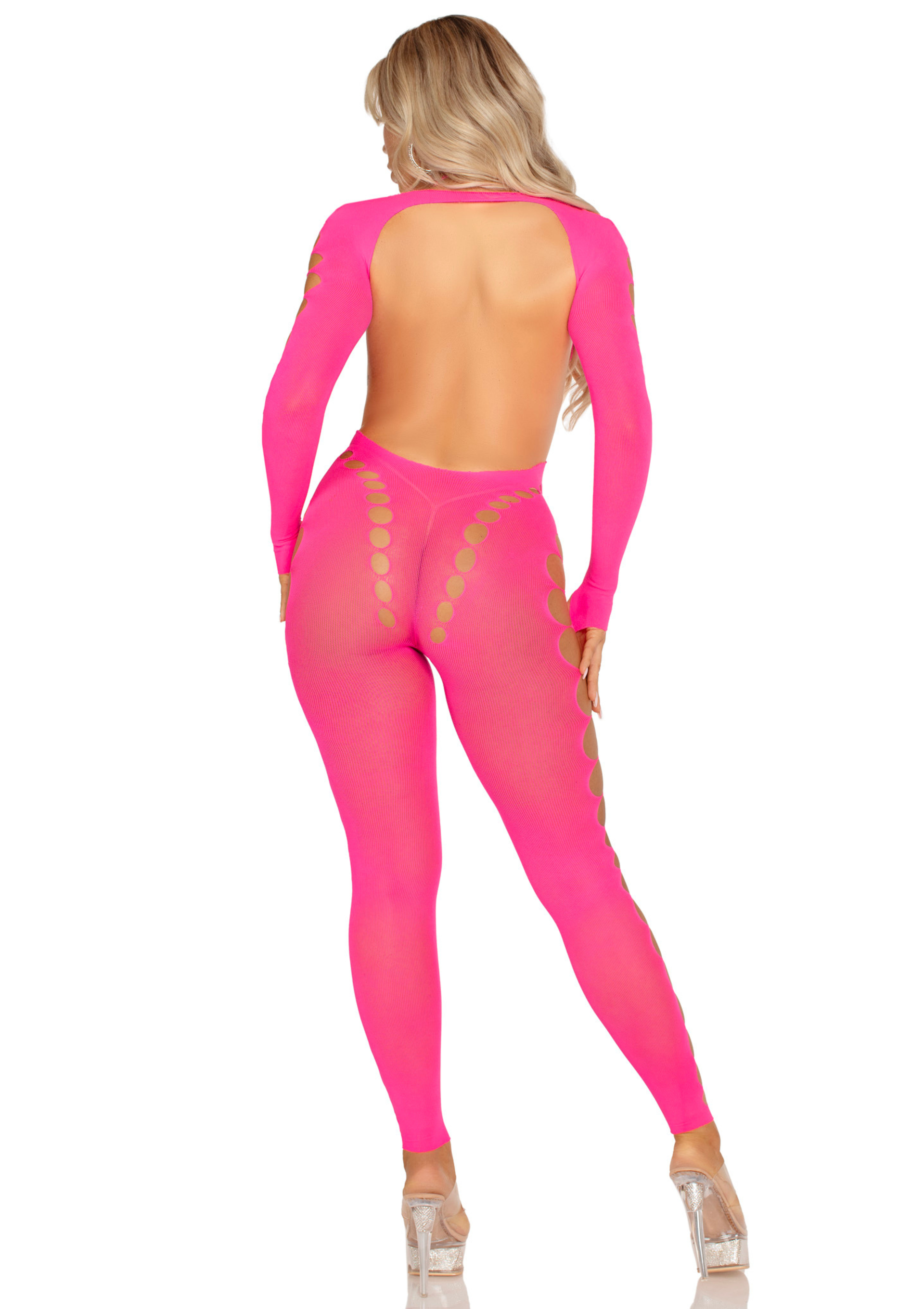 Leg Avenue Opaque Cut-Out Footless Bodystocking
