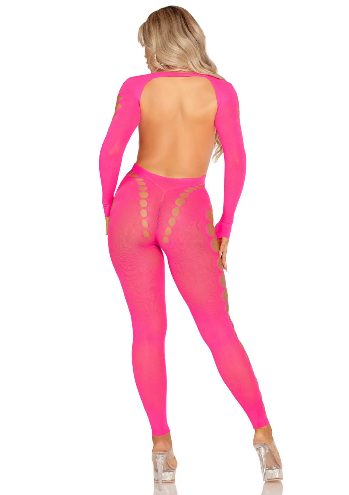 Leg Avenue Opaque Cut-Out Footless Bodystocking