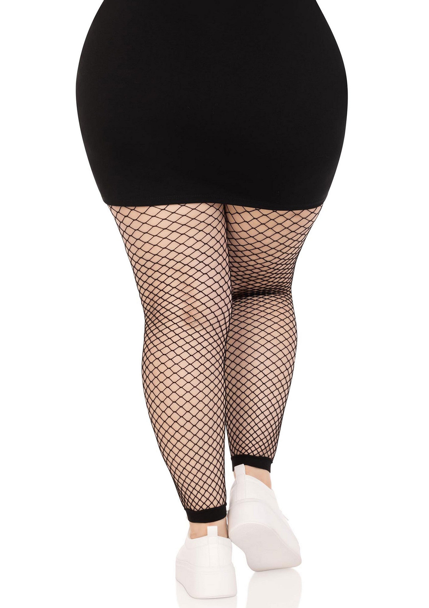Leg Avenue Plus Industrial Net Footless Tights