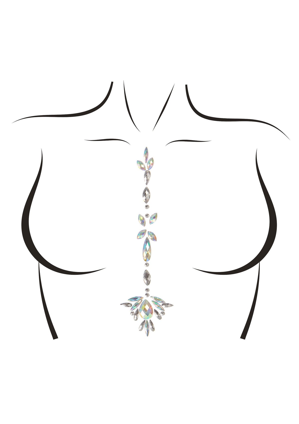 Leg Avenue Jade Adhesive Body Jewels Sticker