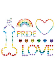 Leg Avenue Pride Adhesive Body Jewels Stickers