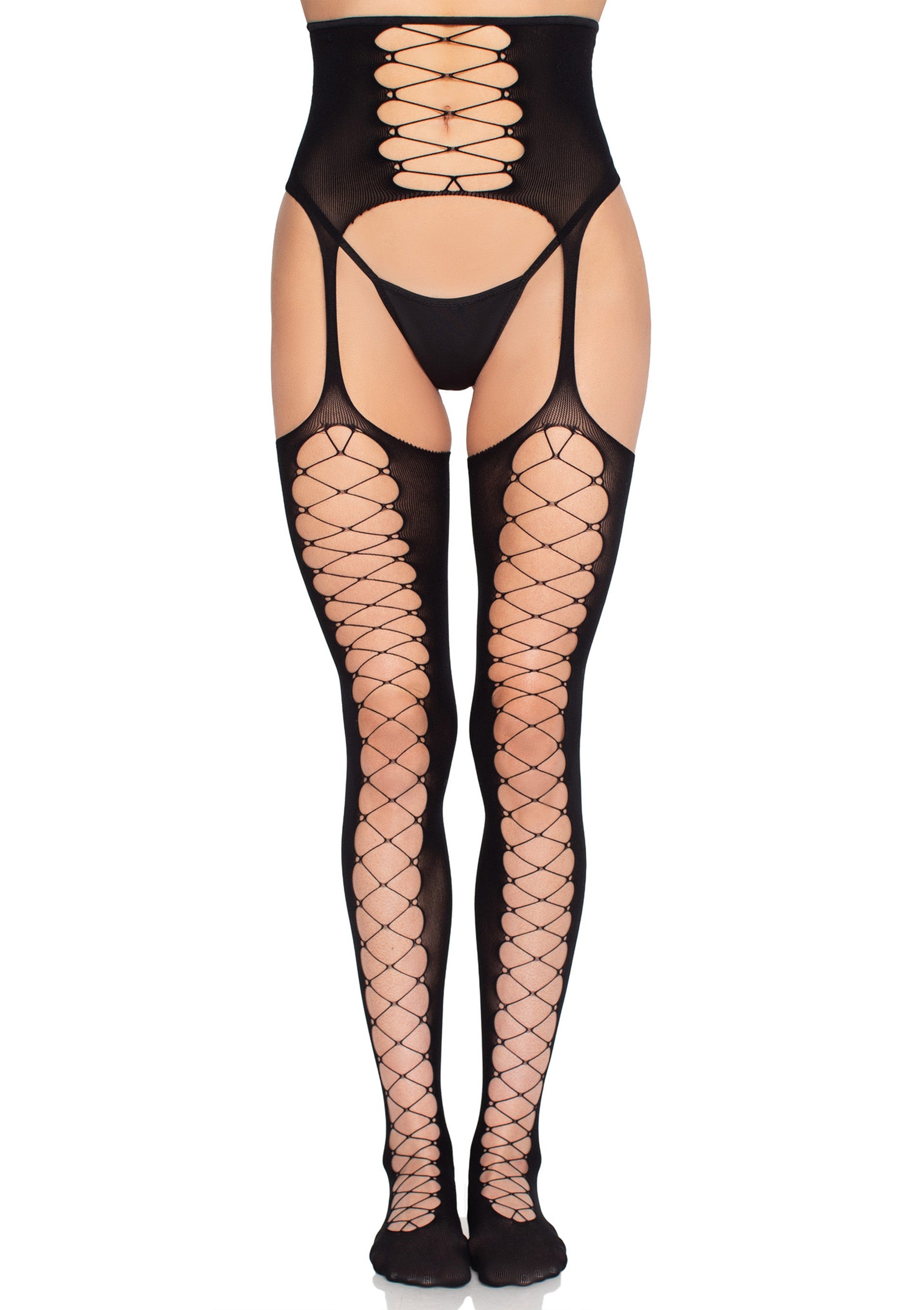 Leg Avenue Stockings with Attached Garter Belt