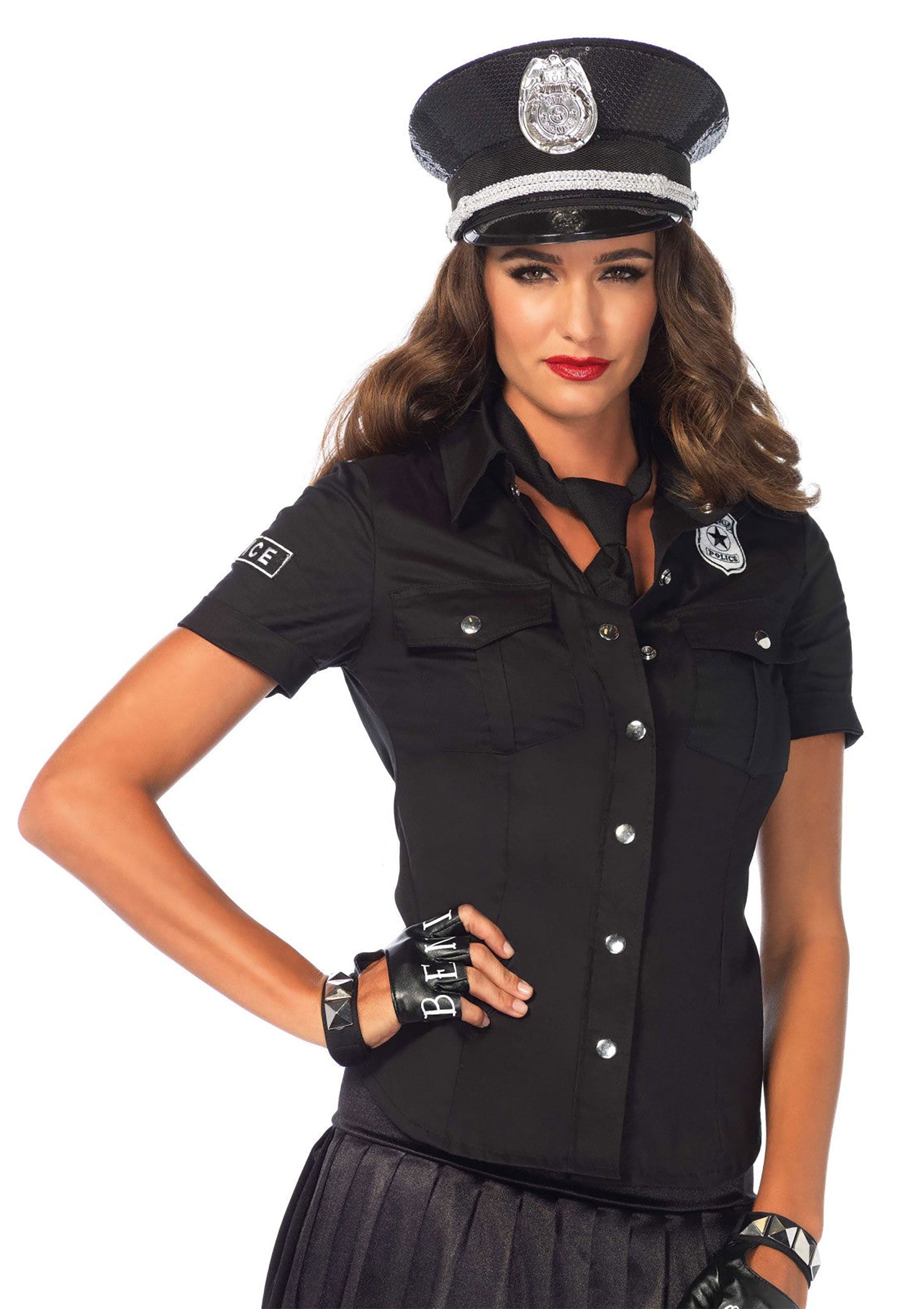 Leg Avenue Police Shirt Badge and Tie