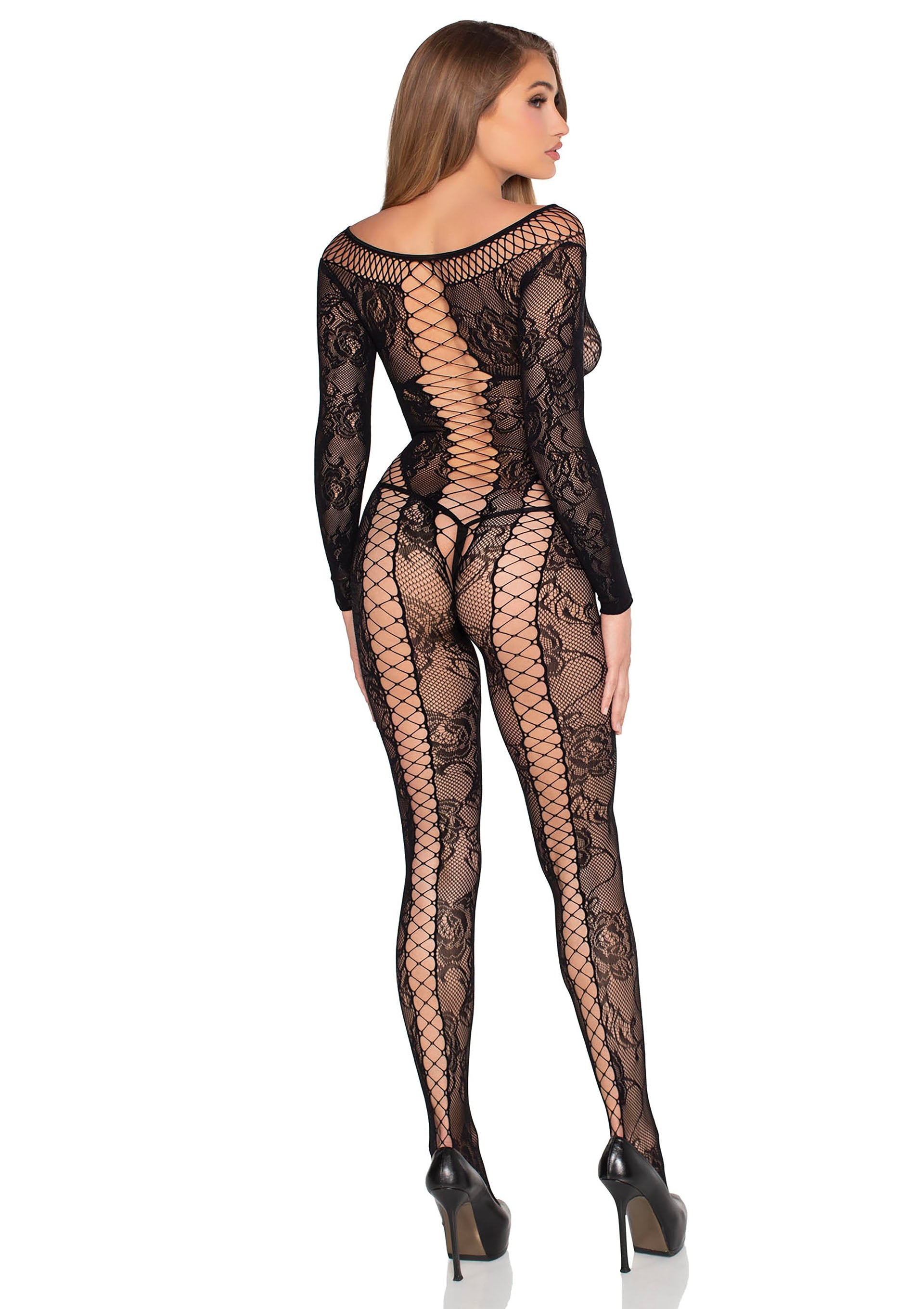 Leg Avenue Lace Crotchless Lingerie