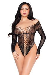 Leg Avenue Net and Lace Teddy
