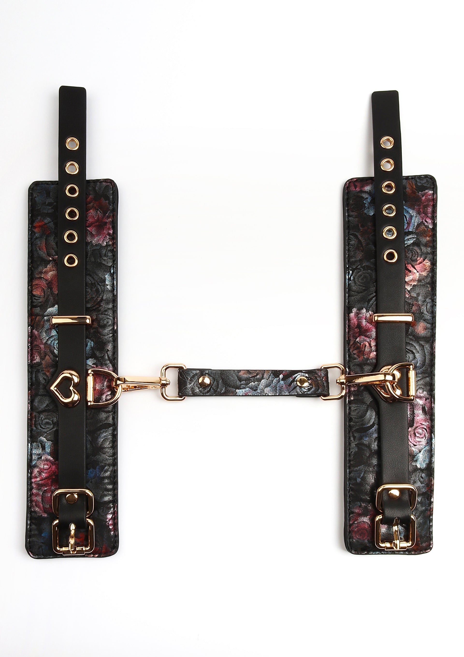 Geisha Floral Jacquard Wrist Cuffs