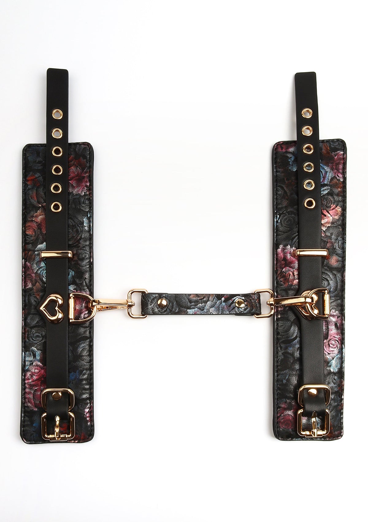 Geisha Floral Jacquard Wrist Cuffs