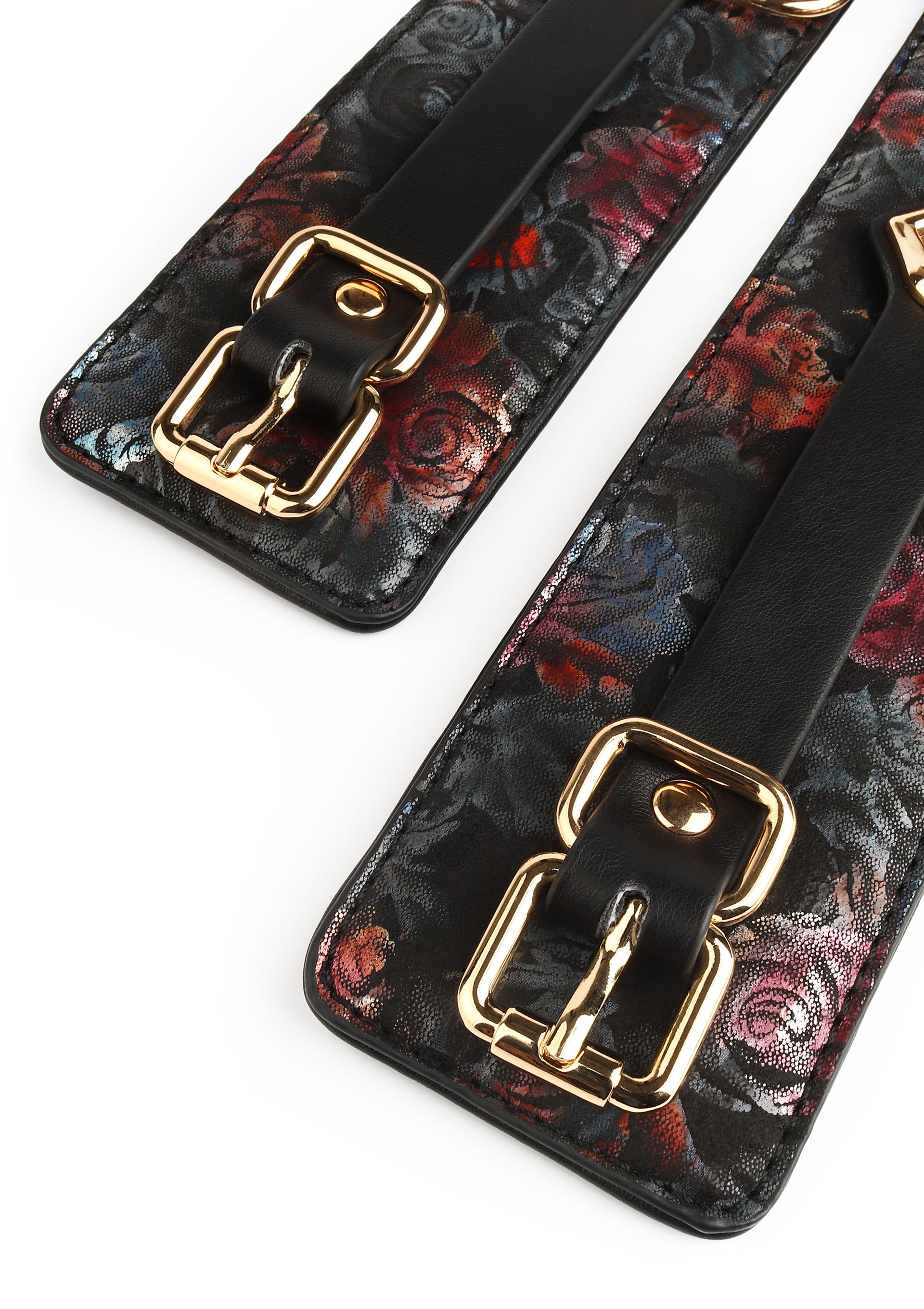 Geisha Floral Jacquard Ankle Cuffs