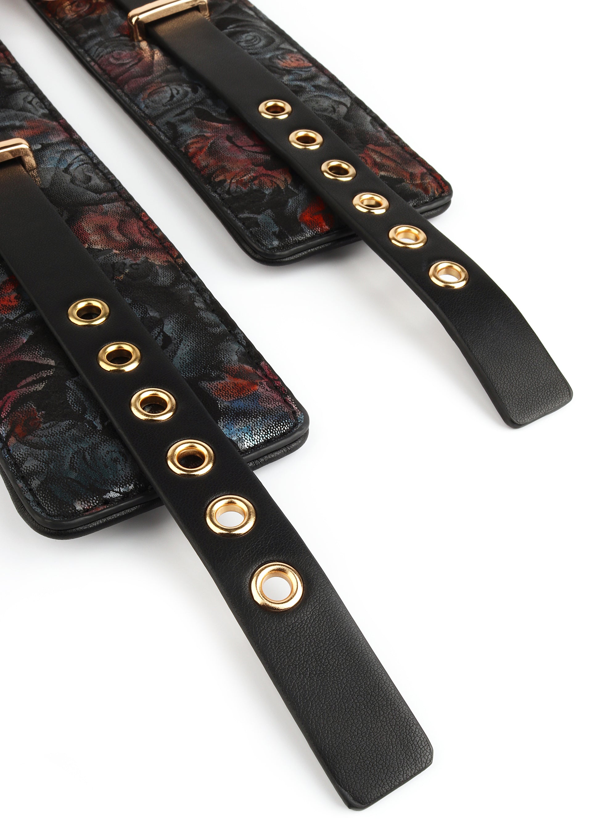 Geisha Floral Jacquard Ankle Cuffs