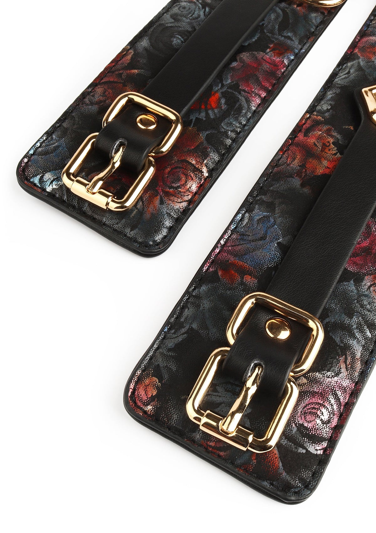 Geisha Floral Jacquard Ankle Cuffs