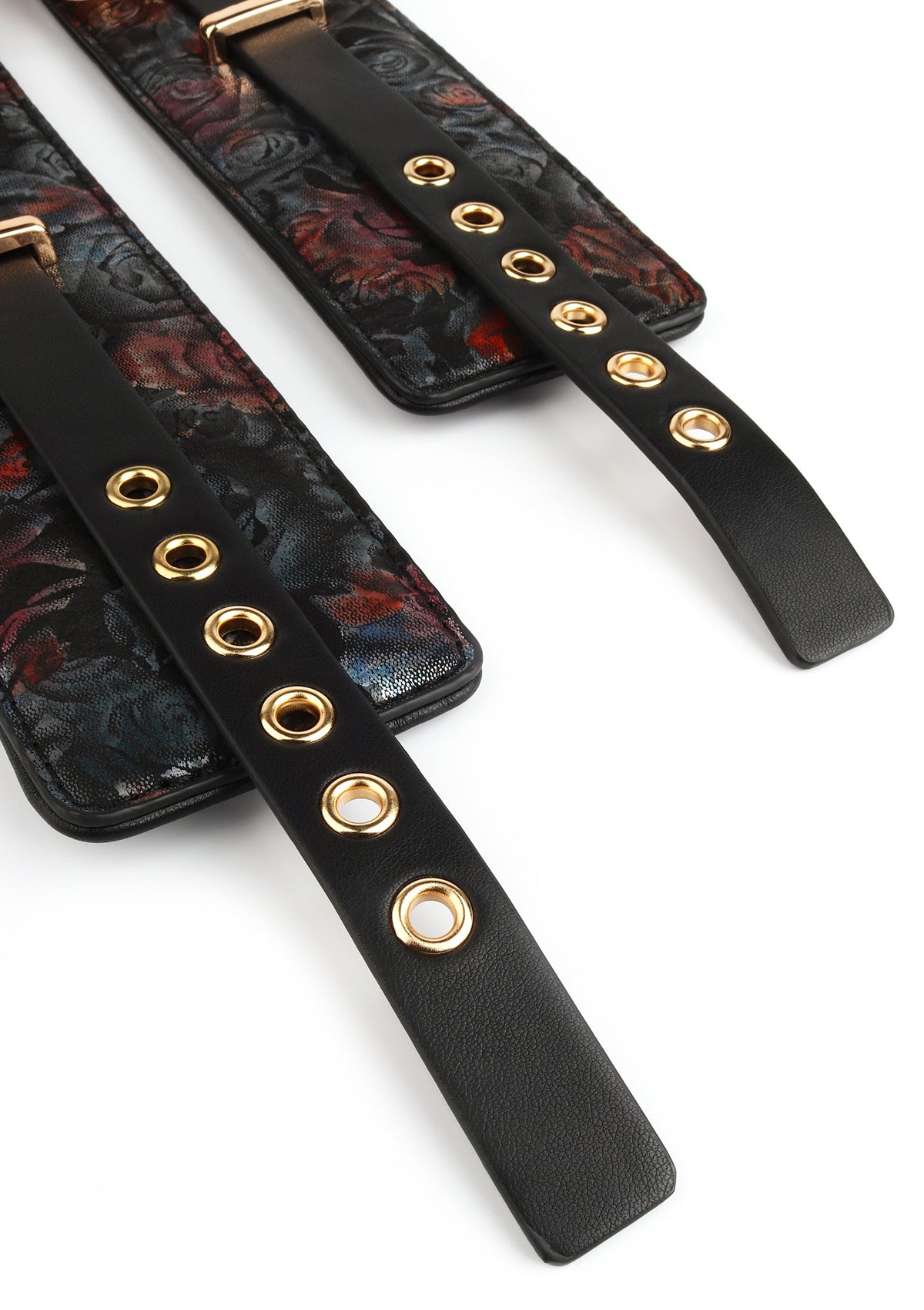 Geisha Floral Jacquard Ankle Cuffs