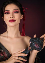 Geisha Floral Jacquard Paddle