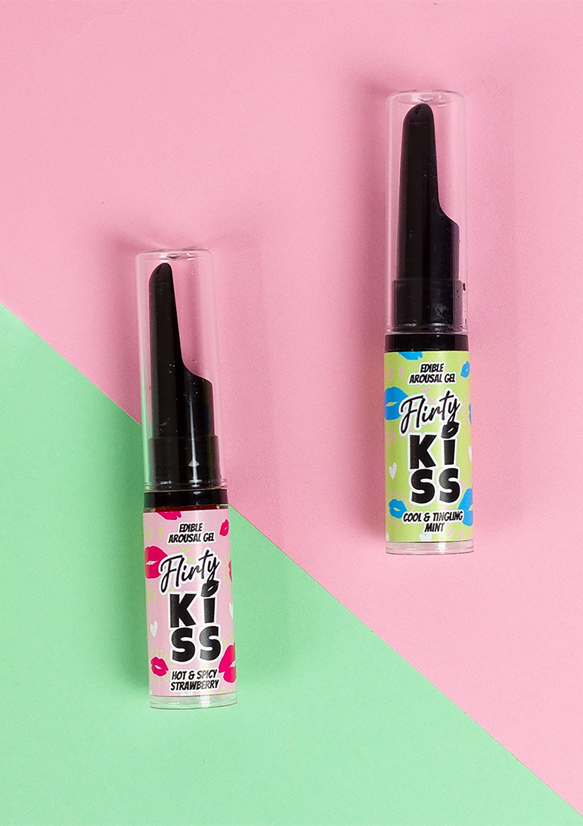 Secret Play Flirt Kiss Gel Strawberry Mint 2x8 gr