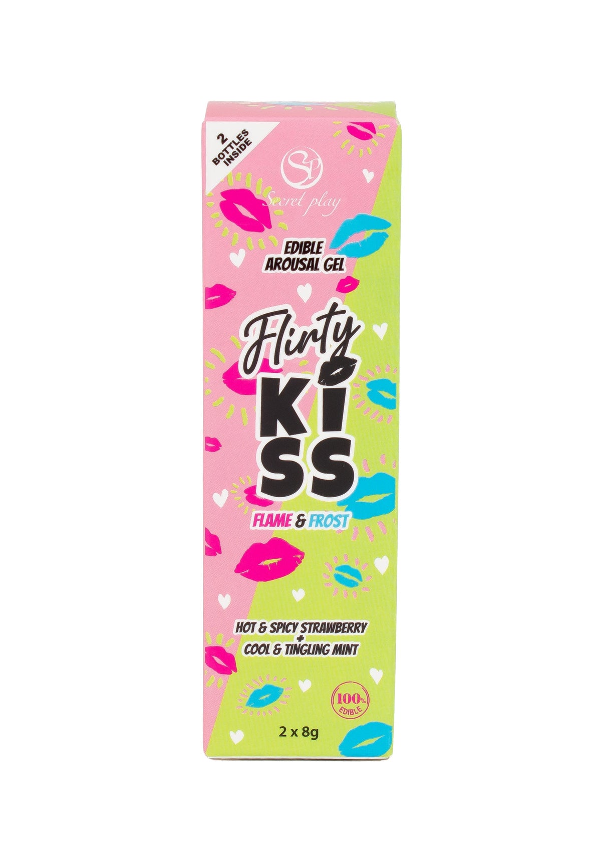 Secret Play Flirt Kiss Gel Strawberry Mint 2x8 gr